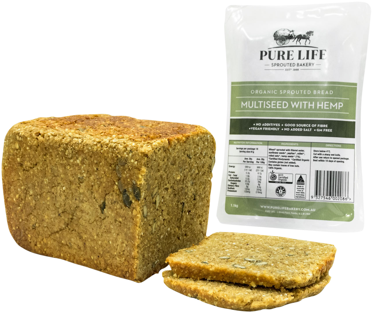 Pure Life Multiseed with Hemp Sprouted Bread